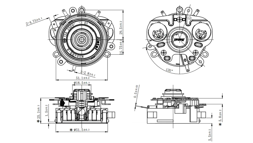 Bottom Pumping Thermostat