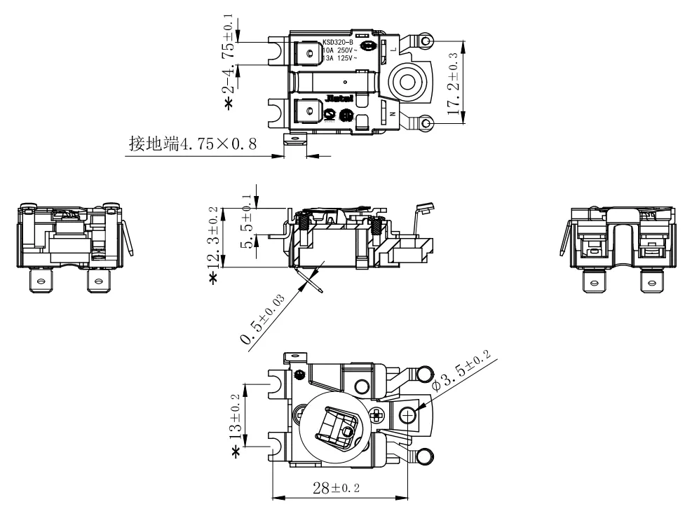 Temperature Control Thermostat For Egg Cookers