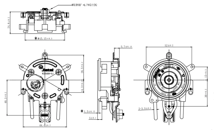 Eletrical Healthy Pot Thermostat